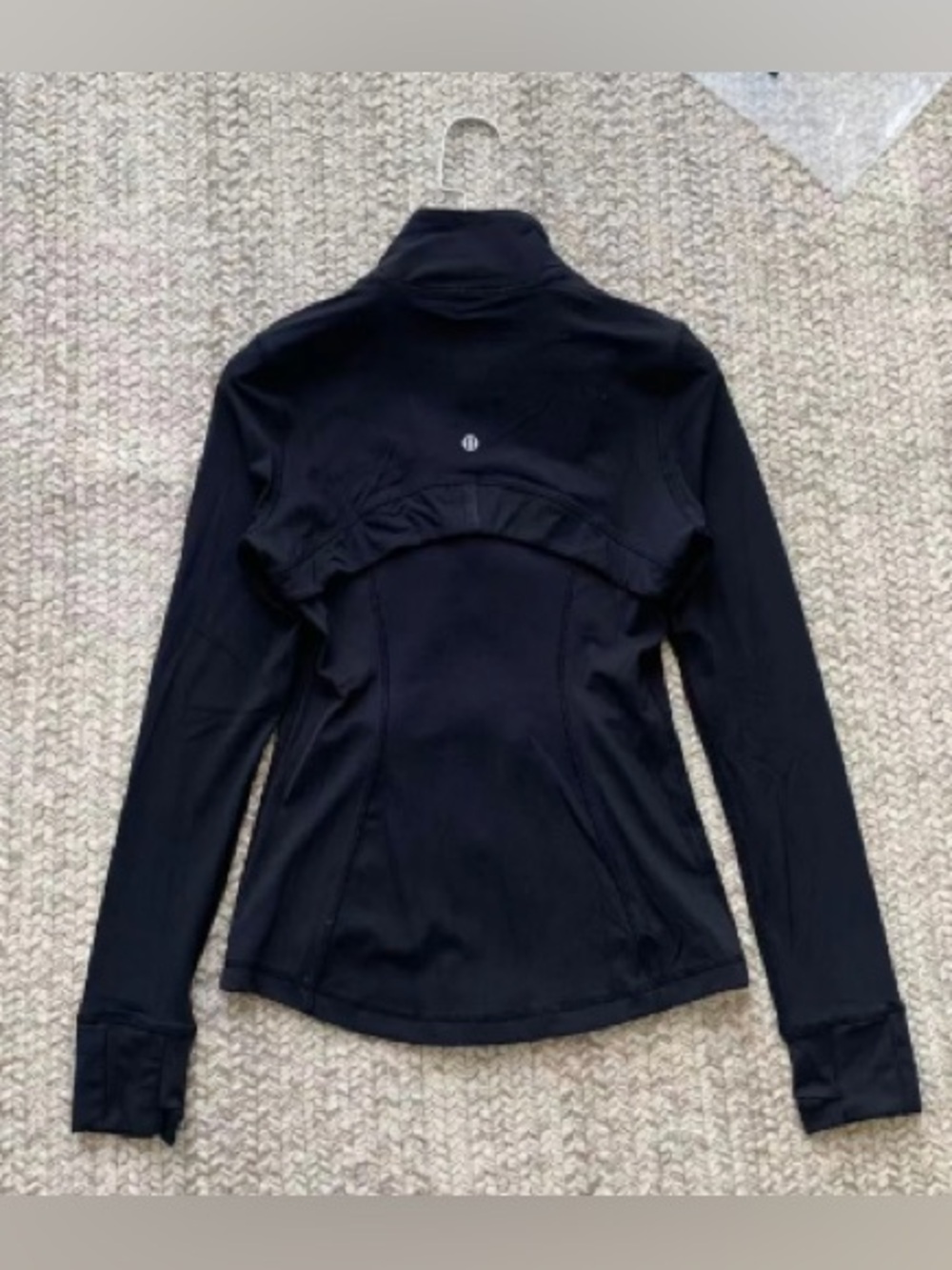 lululemon athletica Black Bomber-Style Jacket with Gold Zippers - Picture 2 of 2